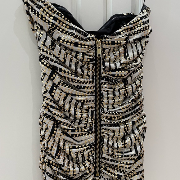 Bebe Addiction-Geometric Print Tube Dress - Picture 6 of 7